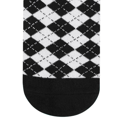 DANDY - BLACK & WHITE CREW LENGTH SOCKS - Cotton Crew Socks