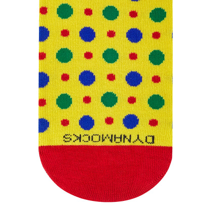 Fizzy Yellow Cotton Ankle Socks