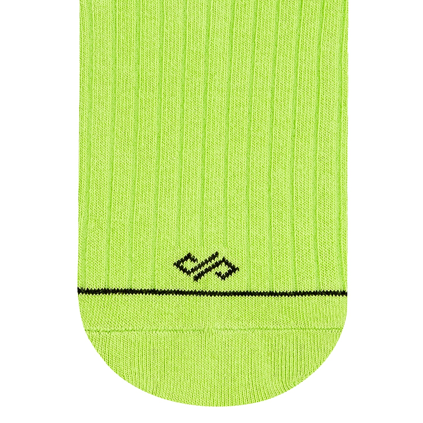 SOLID NEON GREEN CREW LENGTH SOCKS - Cotton Crew Socks