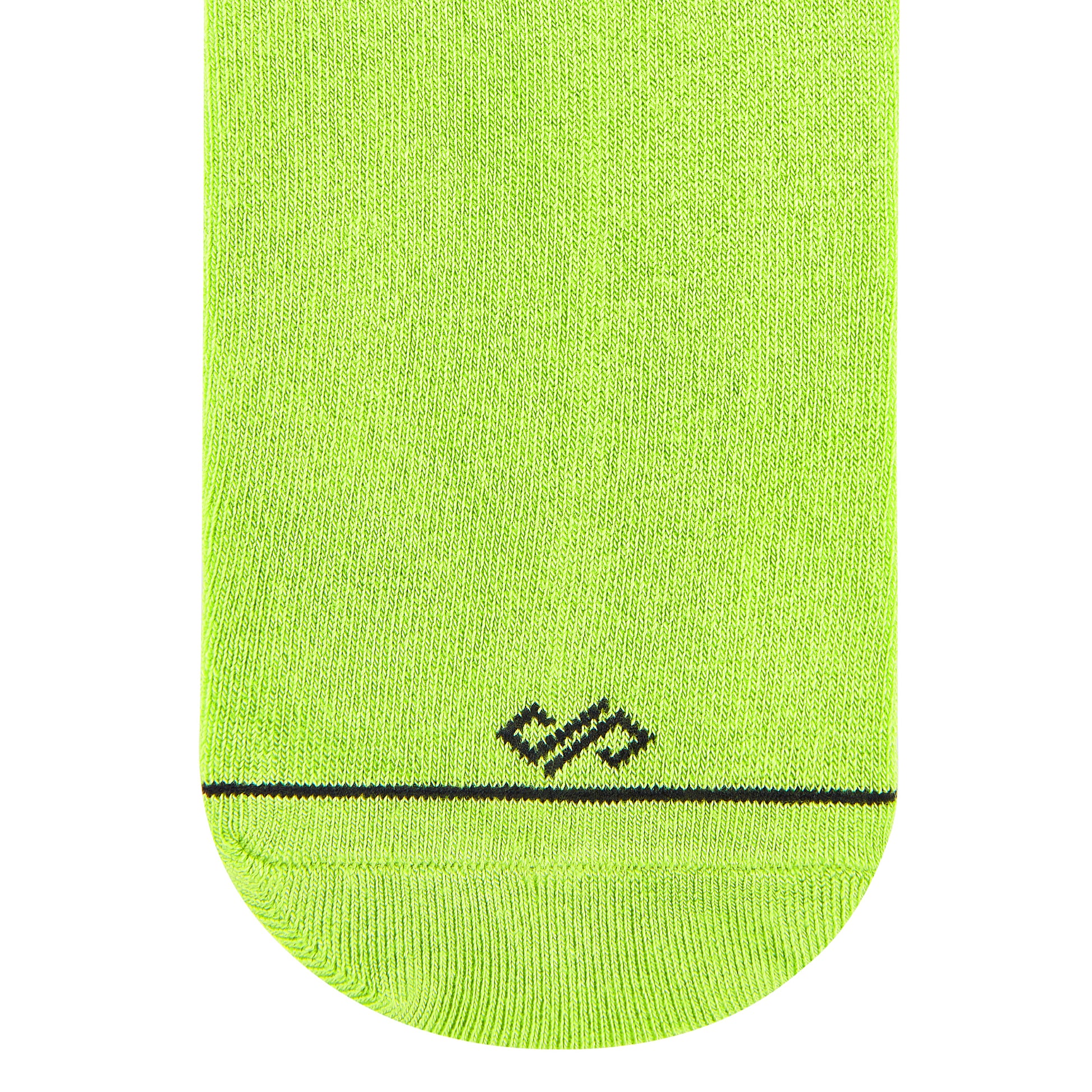 Neon Green Unisex Bamboo Crew Length Socks