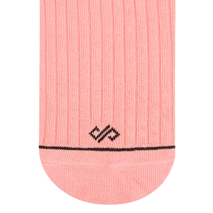 Cotton Crew Length Socks: SOLID PEACH UNIQUE Color Premium Cotton Socks For Men & Women