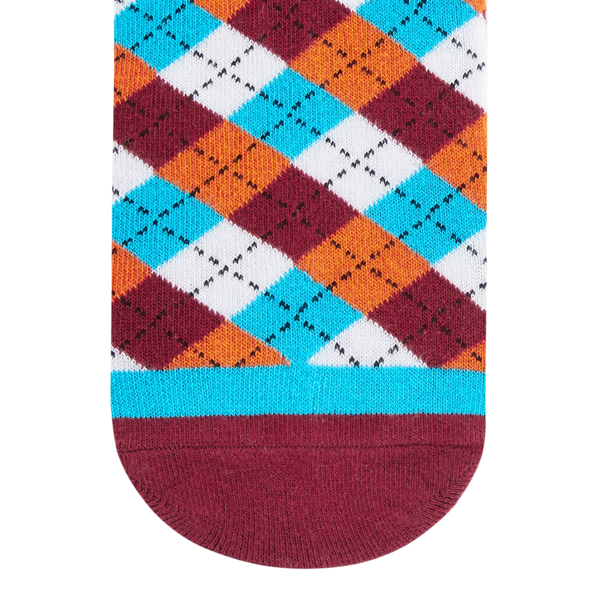 DANDY - MAROON CREW LENGTH SOCKS - Cotton Crew Socks
