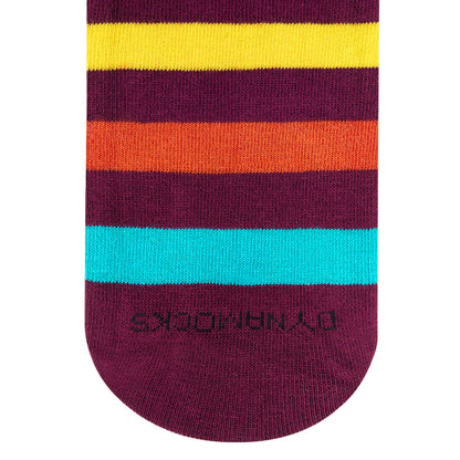 Stripes 18.0 Crew Length Socks - Bold Cotton Style & Comfort 