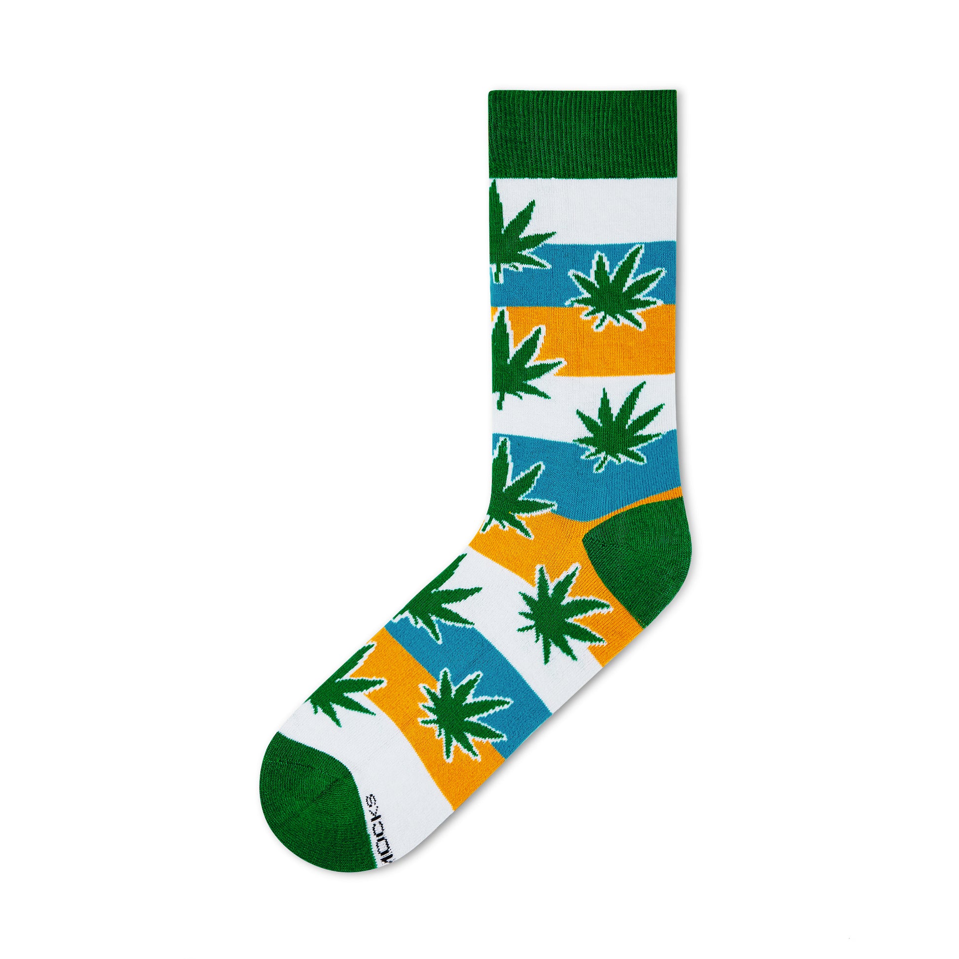 HAPPY LEAF CREW LENGTH SOCKS - Cotton Crew Socks