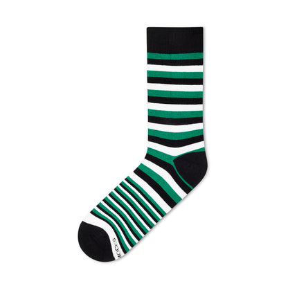 Stylish Cotton Crew Socks : Stripes X-3