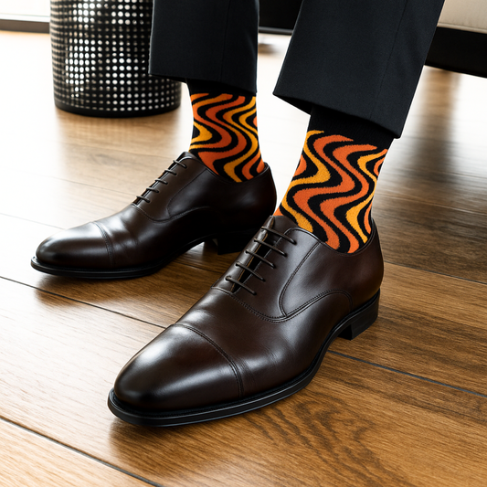 Cotton Crew Socks: SIZZLE Crew Length Socks