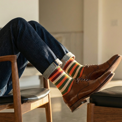 Stripes 22.0 - Premium Combed Cotton Dress Socks for Men & Women