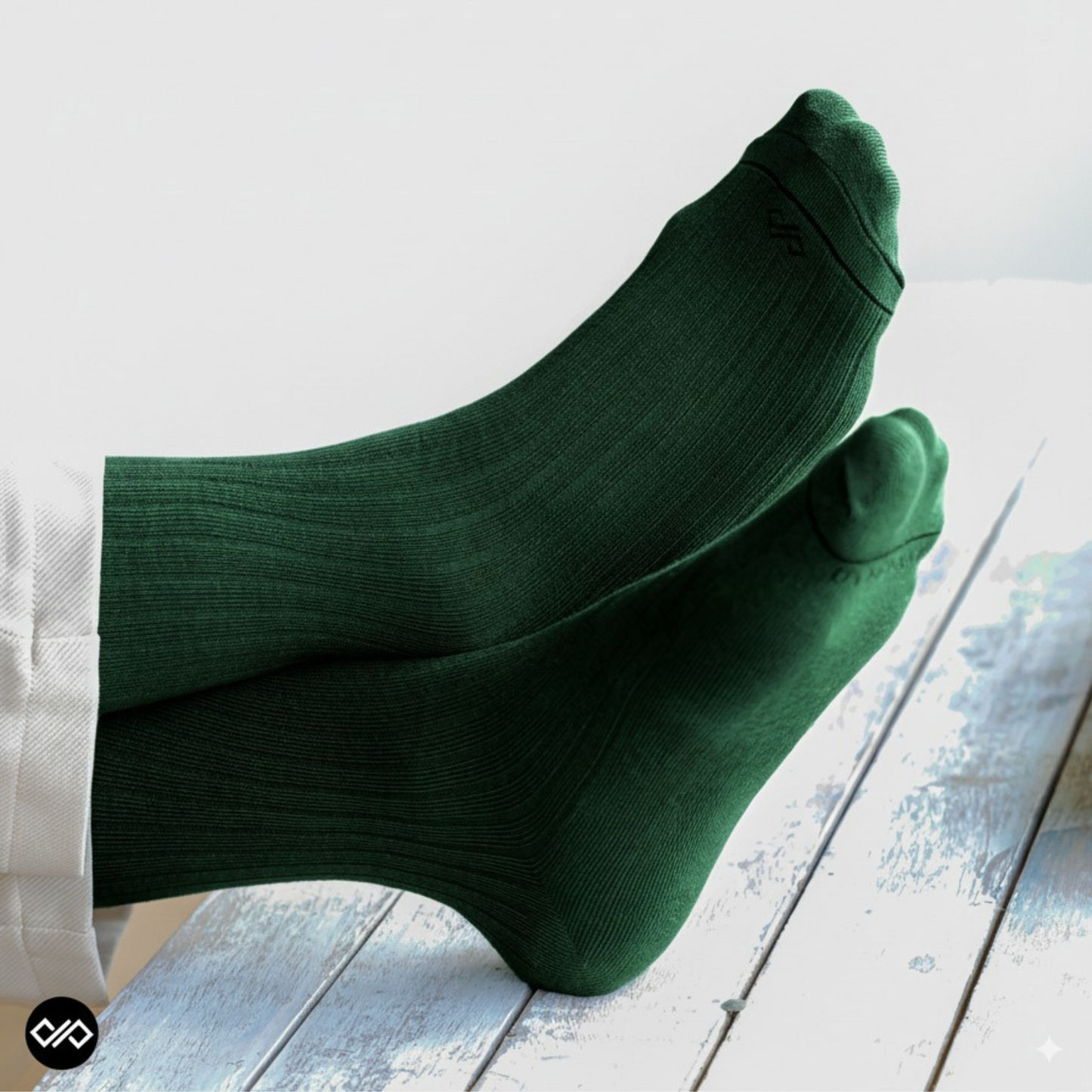 SOLID OLIVE Cotton Crew Length Socks For Men and Women