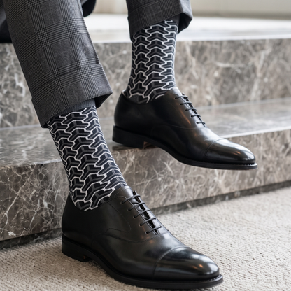 Dynamocks Black & Grey Cotton Crew Socks – TRIOS