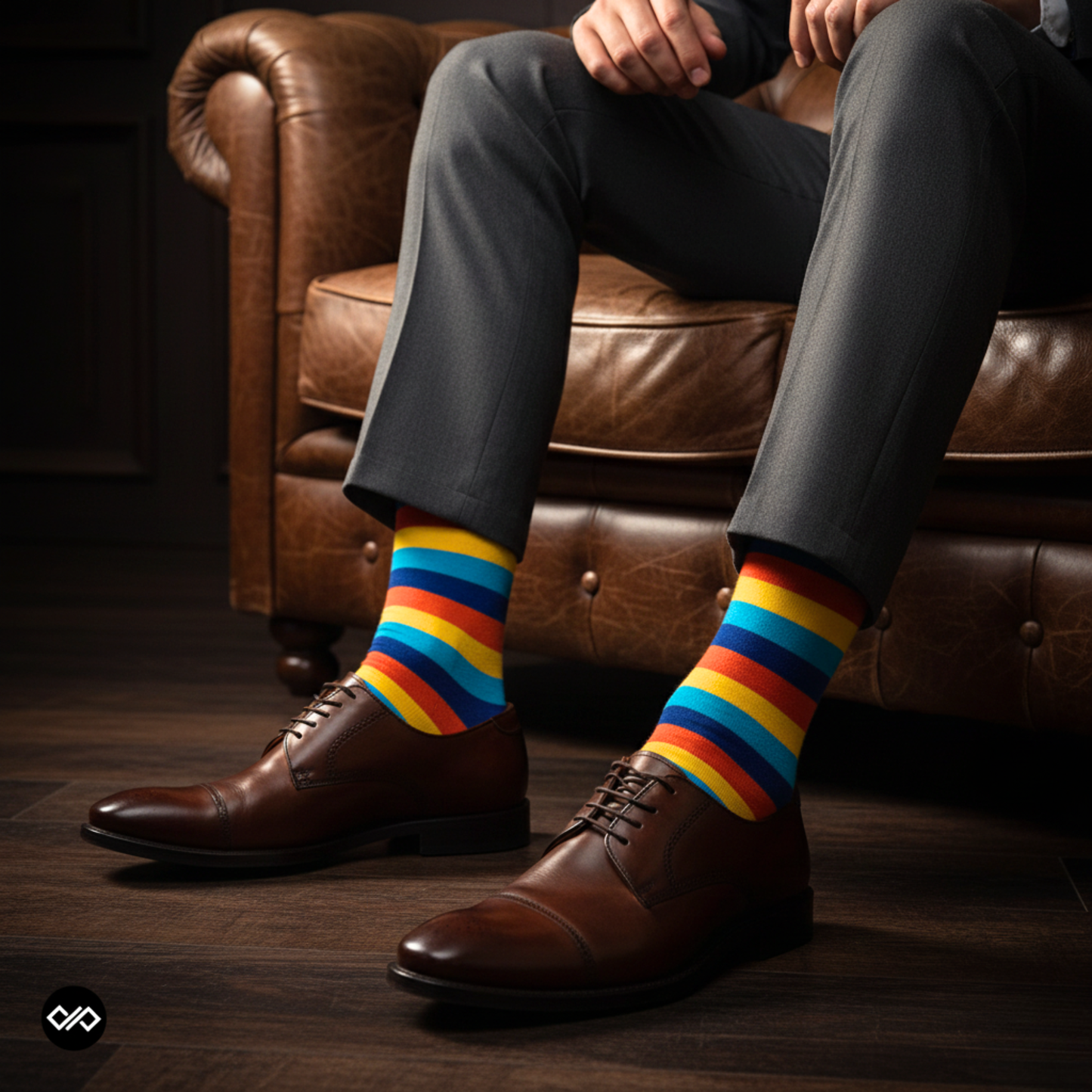 STRIPES 8.0 CREW LENGTH SOCKS - Cotton Crew Socks