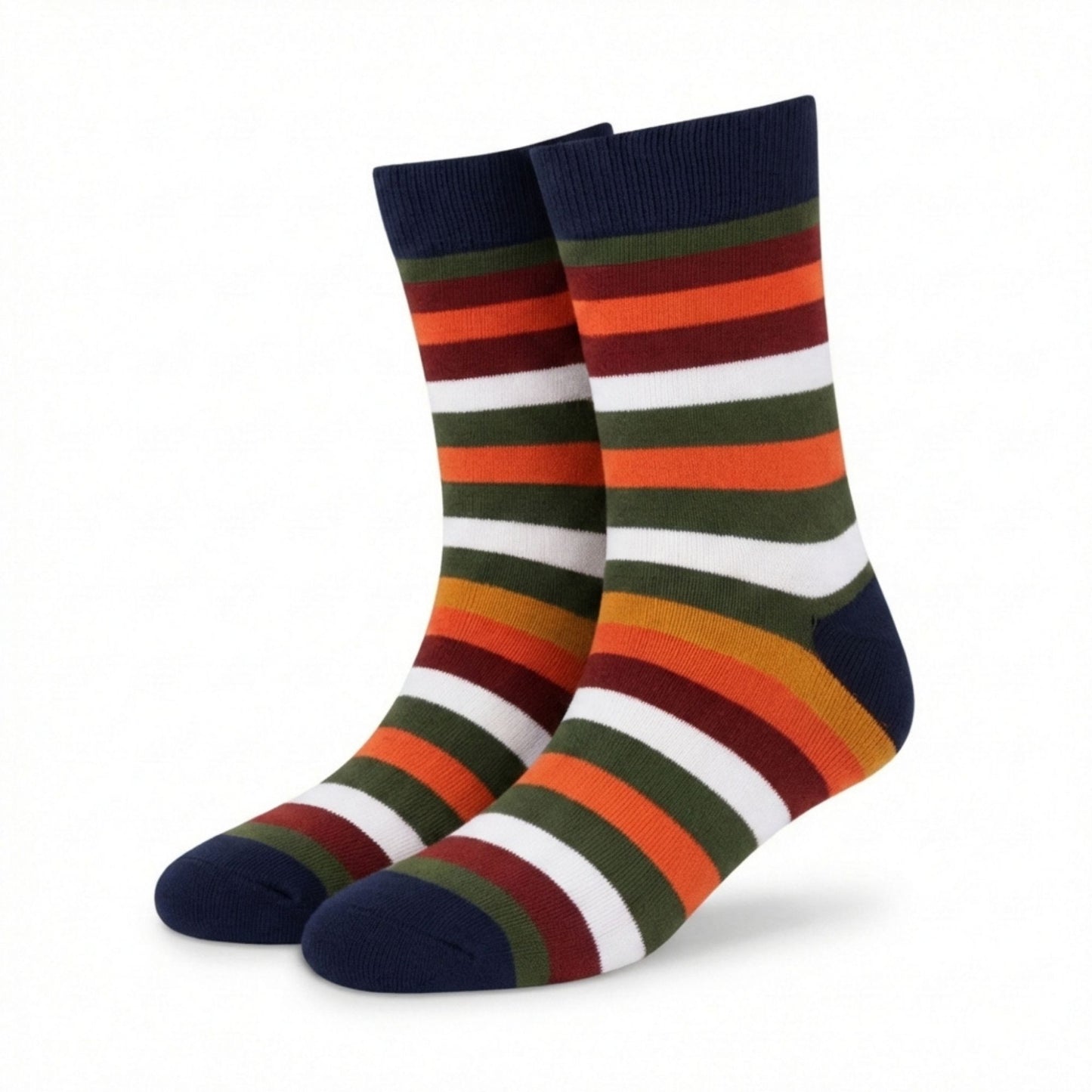 Stripes 22.0 - Premium Combed Cotton Dress Socks for Men & Women