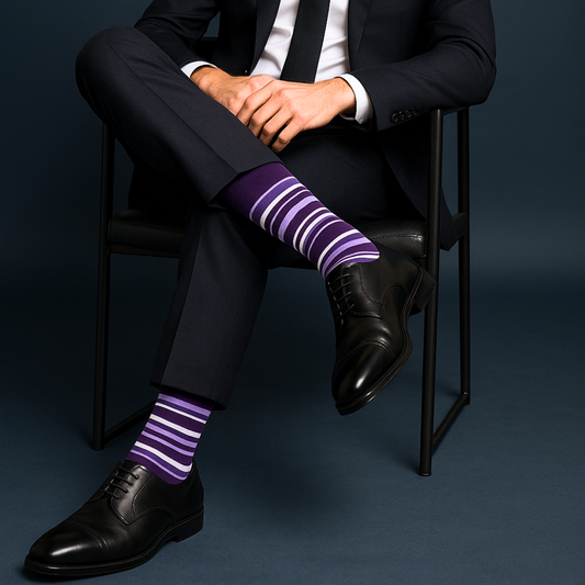 Cotton Crew Socks: STRIPES 16.0 Crew Length Socks