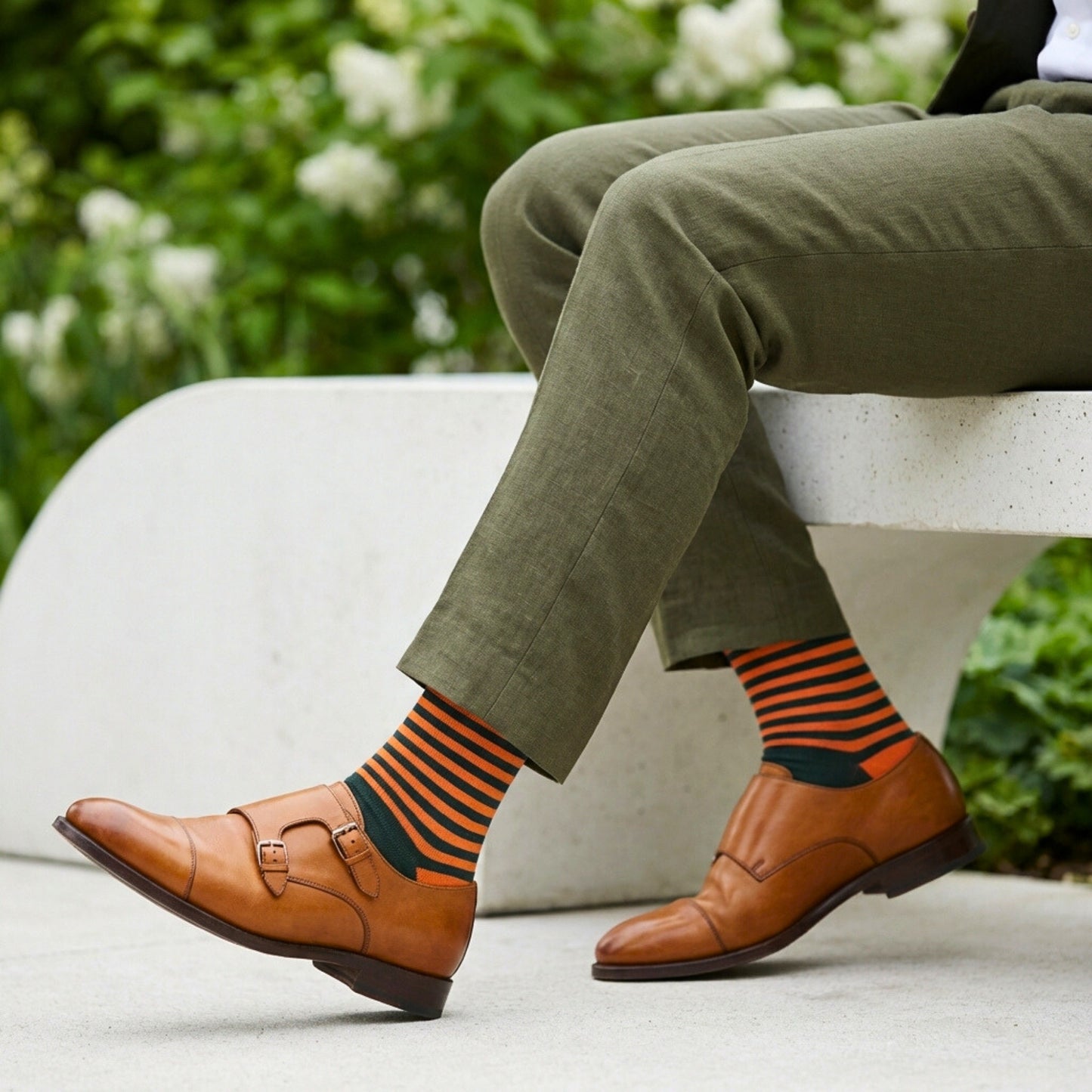 STRIPES DUO 4.0 CREW LENGTH SOCKS - Bold Stripes, Cotton Crew Socks