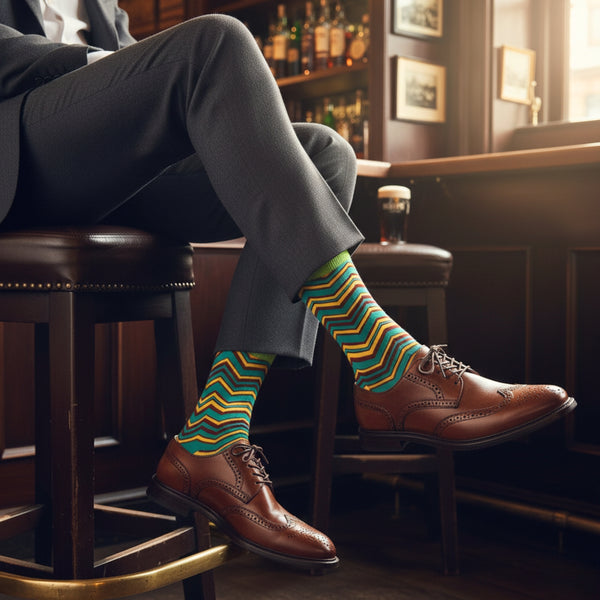 Dynamocks Sharp Designer Cotton Dress Socks – Crew