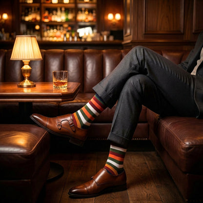 Stripes 22.0 - Premium Combed Cotton Dress Socks for Men & Women