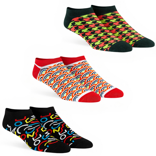 Unisex Low Ankle Length Socks Combo Pack of 3