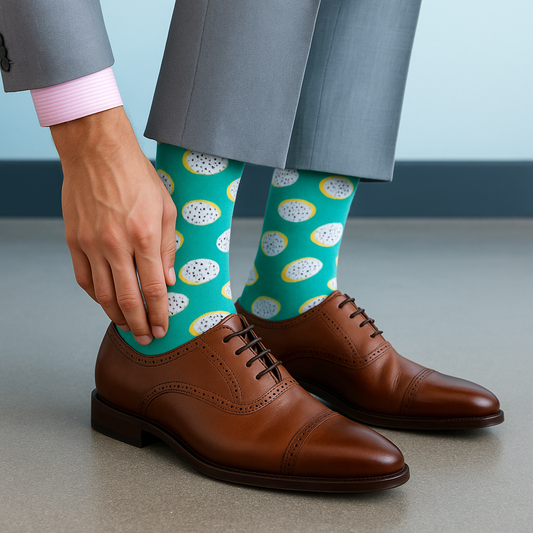 Cotton Crew Socks: POLKA Crew Length Socks