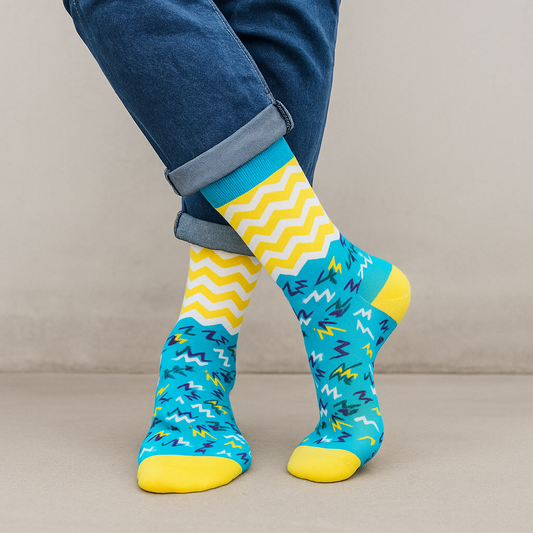JOLLY CREW LENGTH SOCKS - Cotton Crew Socks