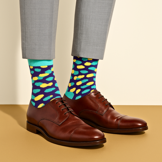Cotton Crew Socks: Confetti Crew Length Socks