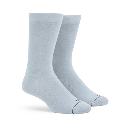 Comfort Meets Style: Grey Unisex Bamboo Crew Length Socks