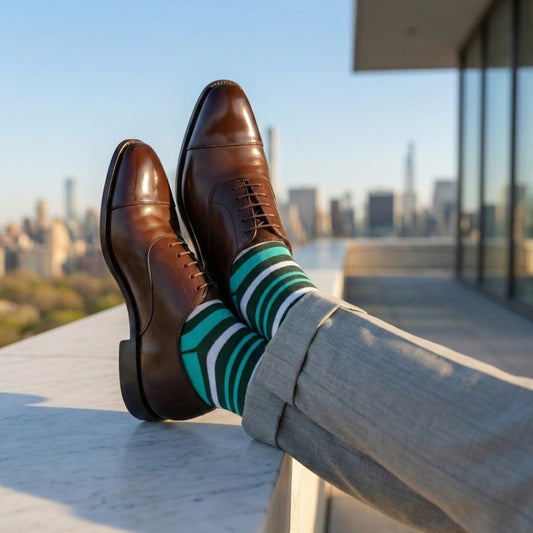 STRIPES-2.0 CREW LENGTH SOCKS - Cotton Crew Socks