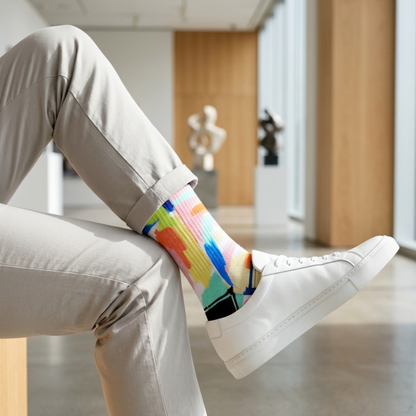 Dynamocks Fresco artistic graphic cotton crew socks