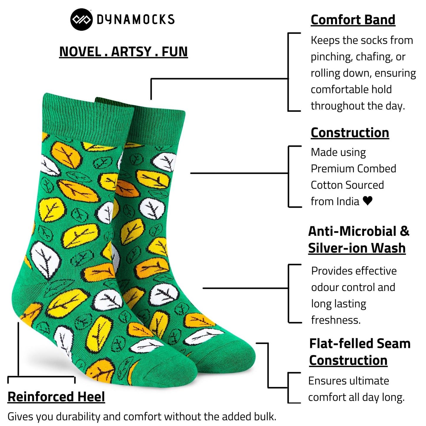 FRESH CREW LENGTH SOCKS - Cotton Crew Socks