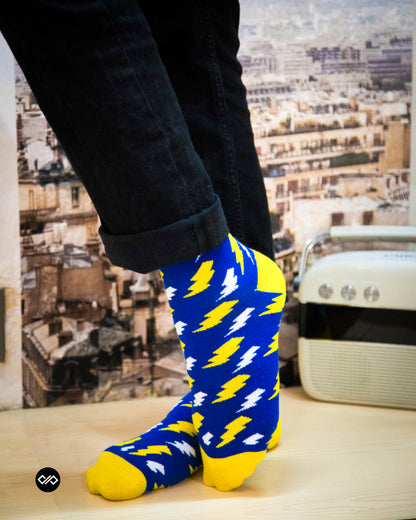 Cotton Crew Socks Combo: Maze, Crossover, Exotic, Bolt, Mint, Mirage