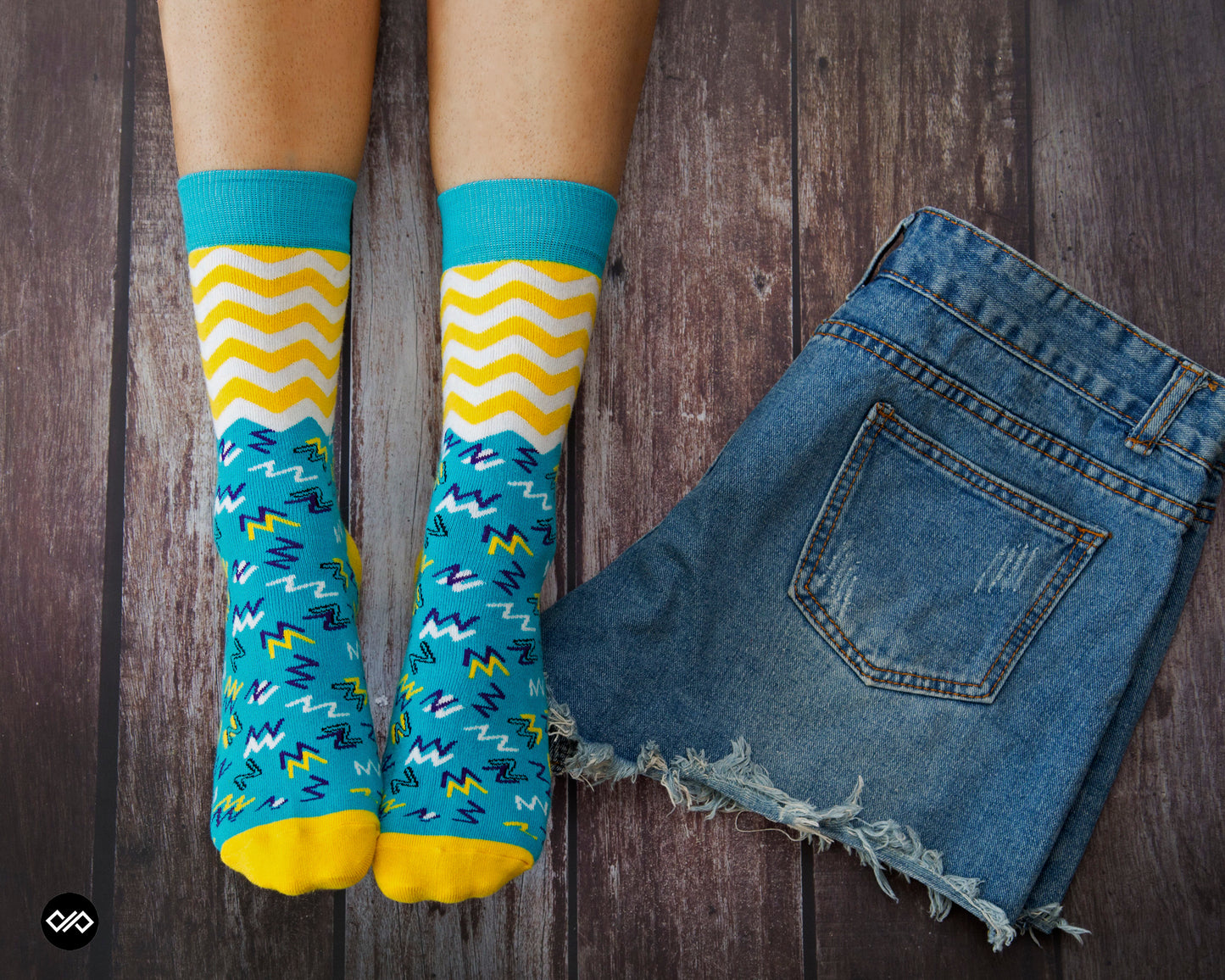 Cotton Crew Socks Combo: Urbane, Exotic, Jolly, Charm
