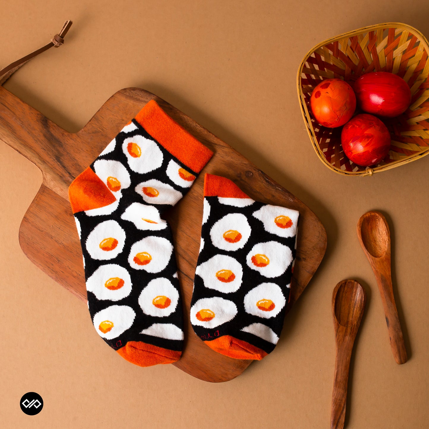 SUNNY SIDE UP ANKLE LENGTH SOCKS - Cotton Ankle Socks