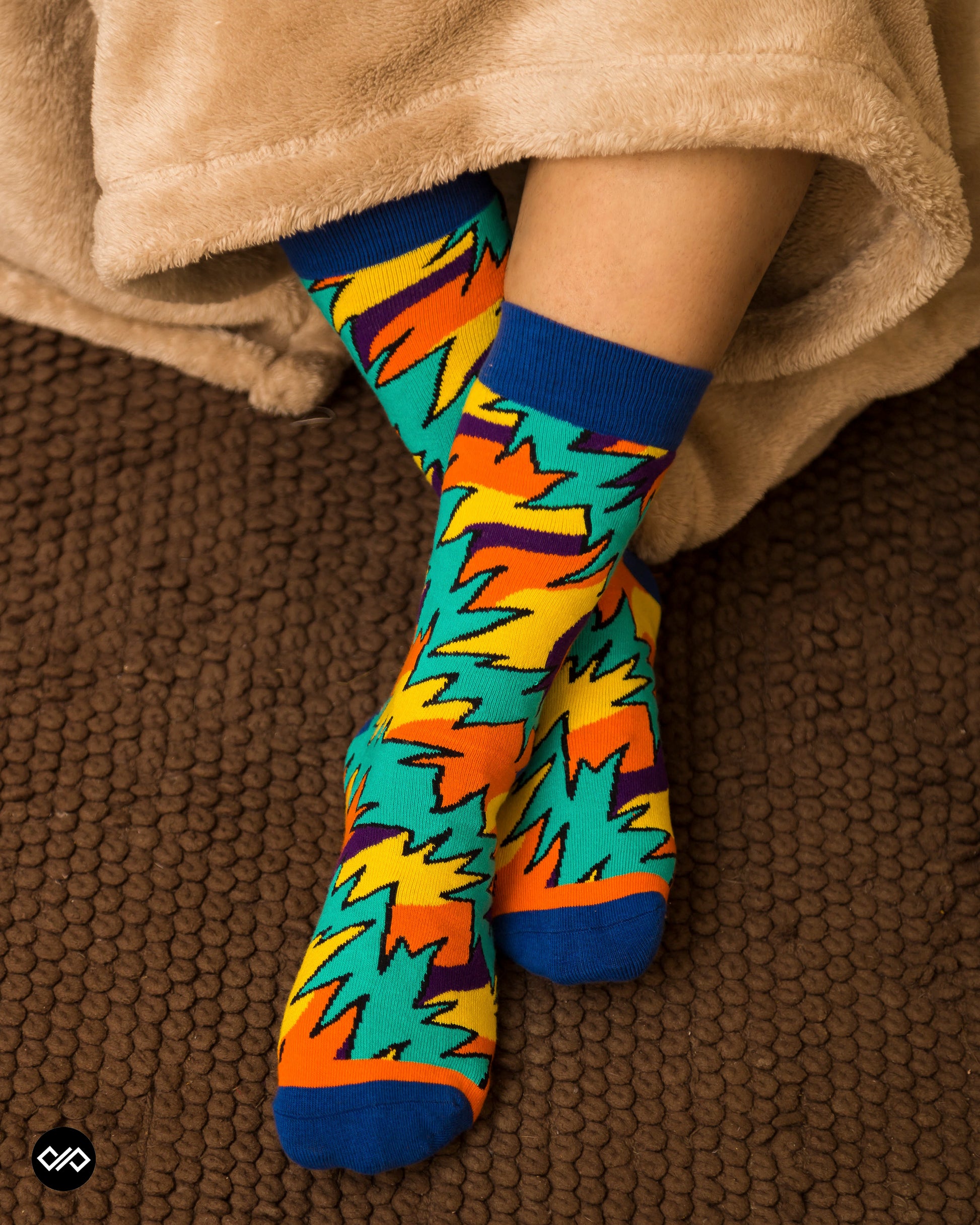 Spark Crew Socks | Single Pair, Cotton Comfort, Ignite Your Style