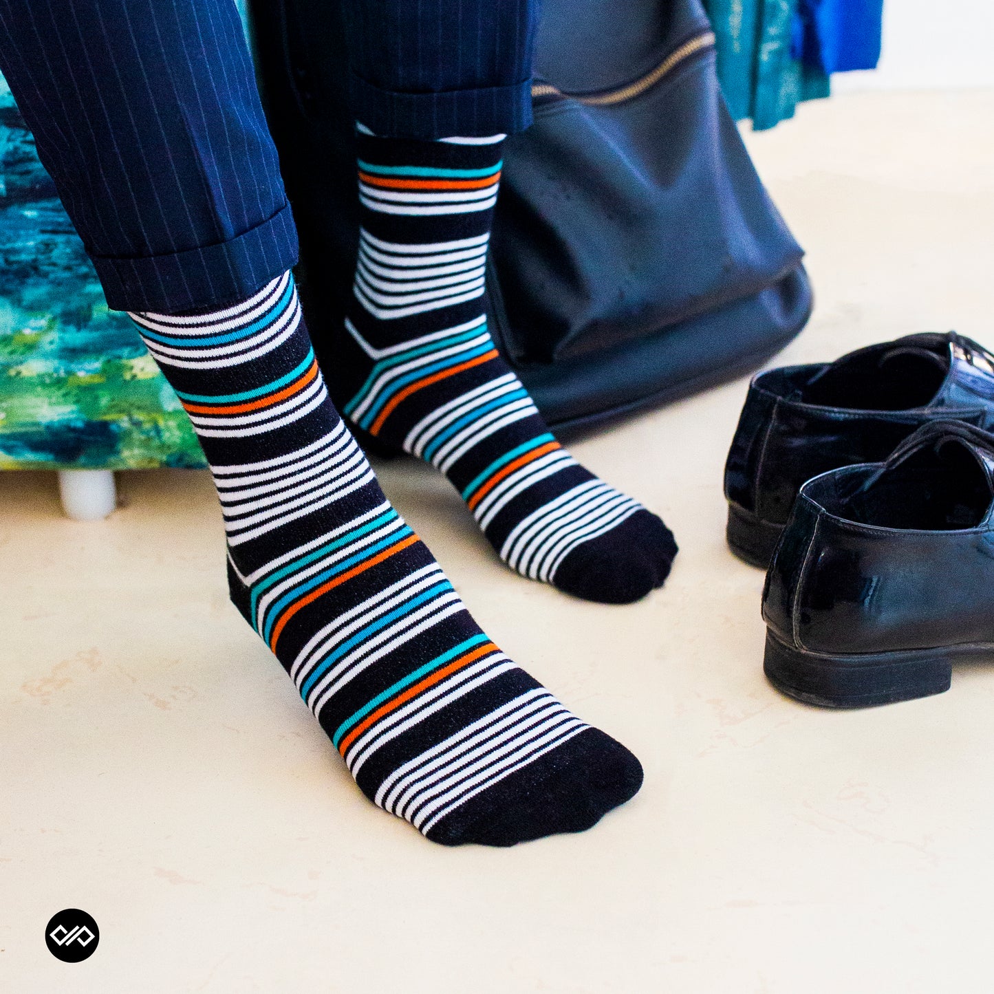 Designer Cotton Crew Socks 6-Pack - Luxury Comfort and Style