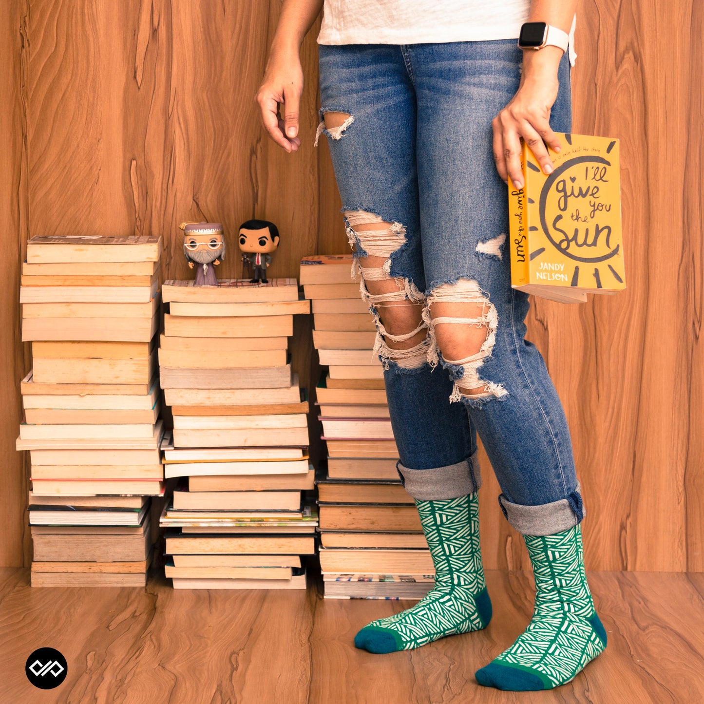 Cotton Crew Socks Combo: Ritz, Techno, Hunk, Grill, Music, Charm Designs