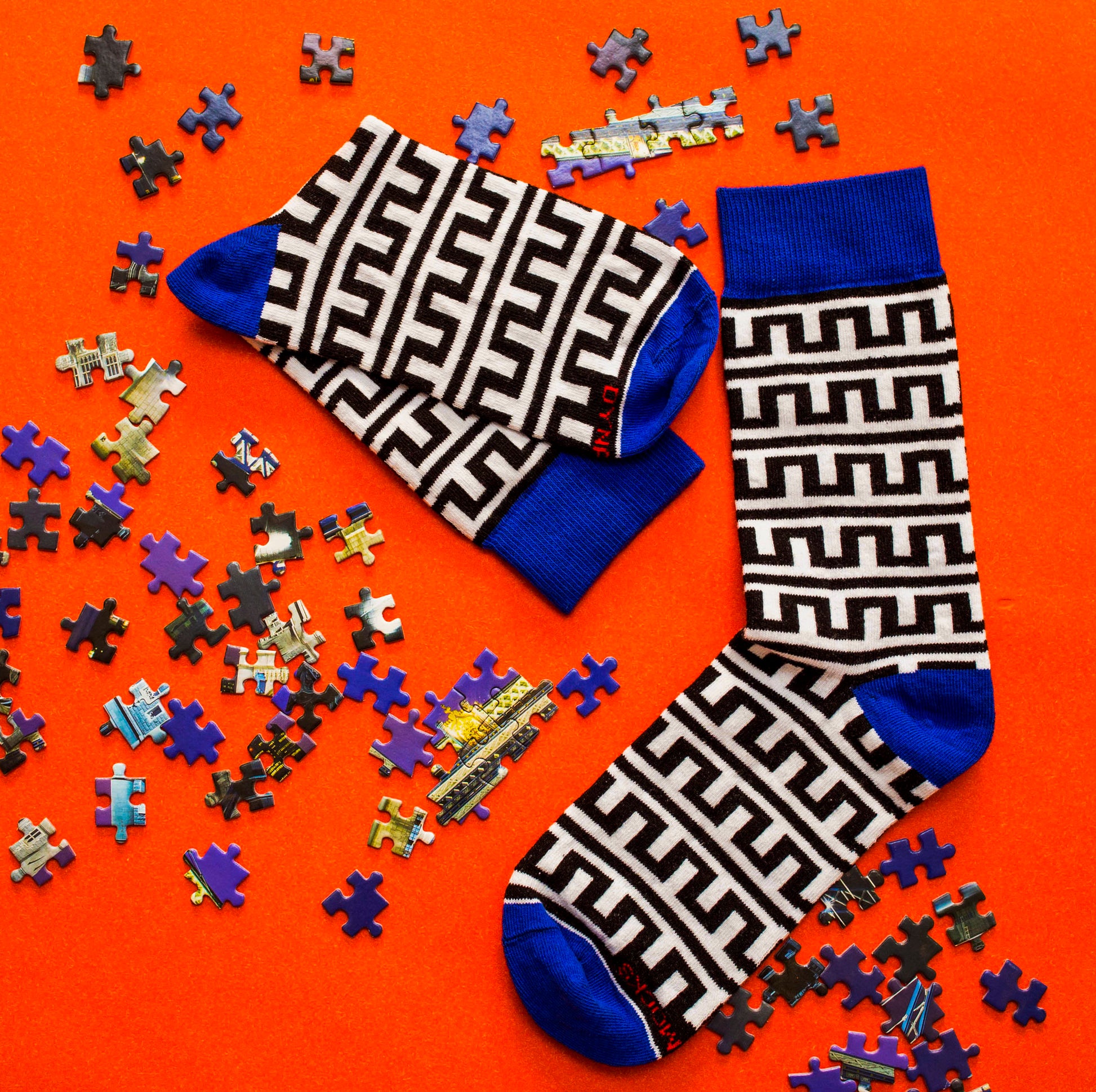 Embrace Unique Style with MAYAN Cotton Crew Length Socks