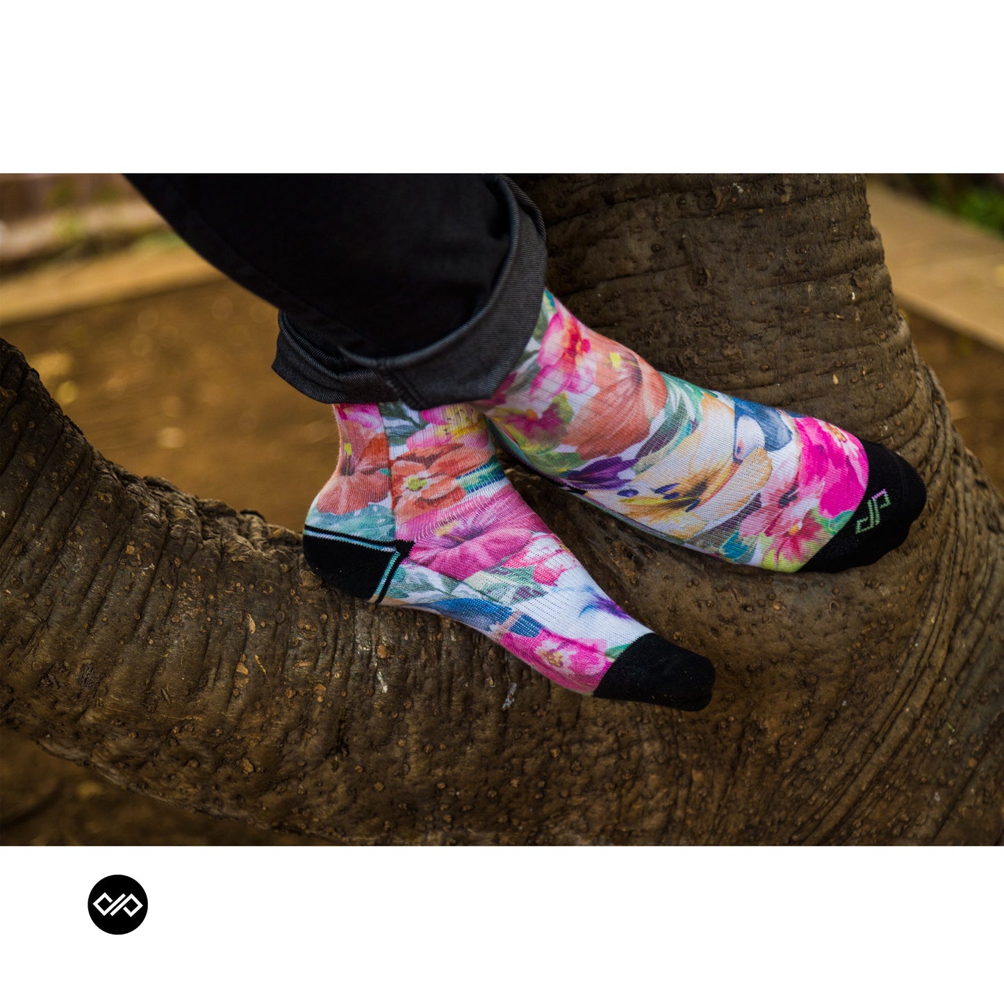 Exotica- Dynamocks Artistic Graphic Quarter Length Socks (US Size 6-10)