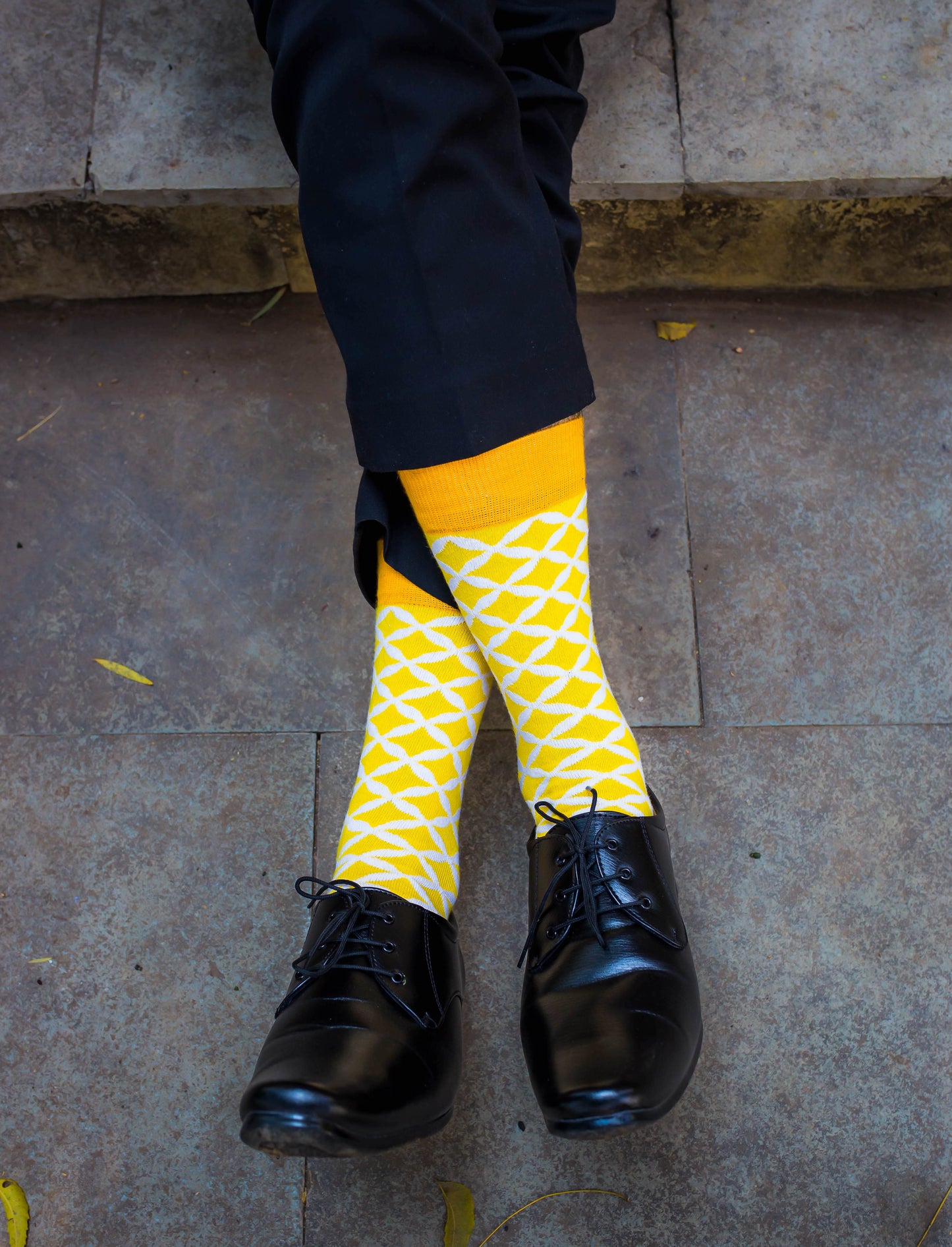 Cotton Crew Socks Combo: Hexagon, Sunshine, Mayan, Tangy, Urbane, Neon