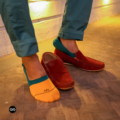 Dual Solid Invisibles Pack of 6 Olive/Black+Turquoise/Teal Green+Mango/Teal Green+Maroon/Black+Peach/Olive+Turquoise/Navy