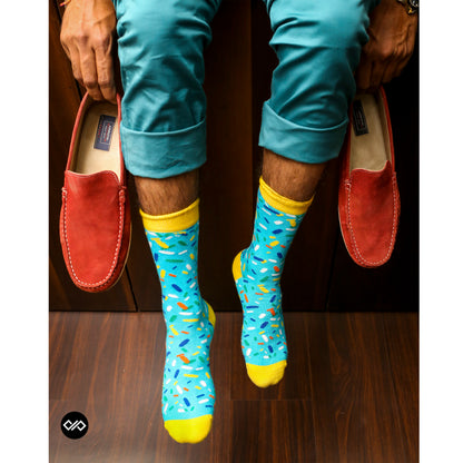 Cotton Ankle Socks: SPRINKLES Crew Length Socks