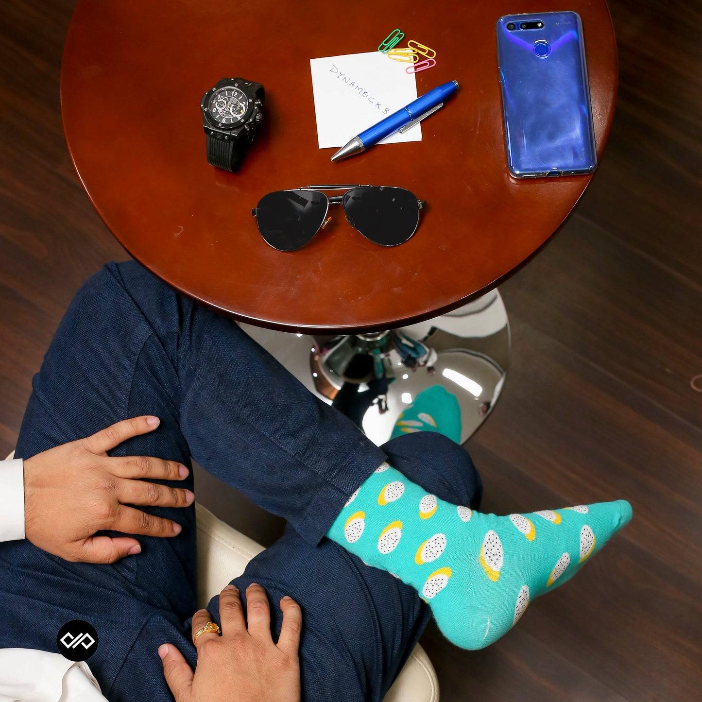 Designer Cotton Funky Crew Socks Gift Box Pack of 4