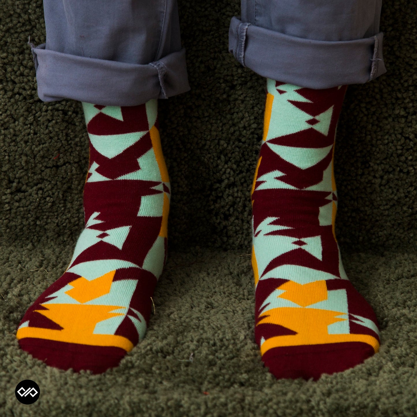 Cotton Crew Socks Combo Of Unique Colorful Designs Like Spark, Ritz, Techno, Burst