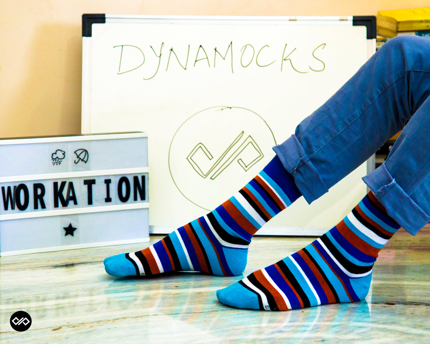 Cotton Crew Socks Combo: Men & Women Striped Socks