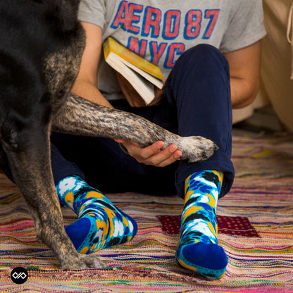 Cotton Crew Socks Combo: Pizzazz, Burst, Maze, Ritz, Spark, Bubble
