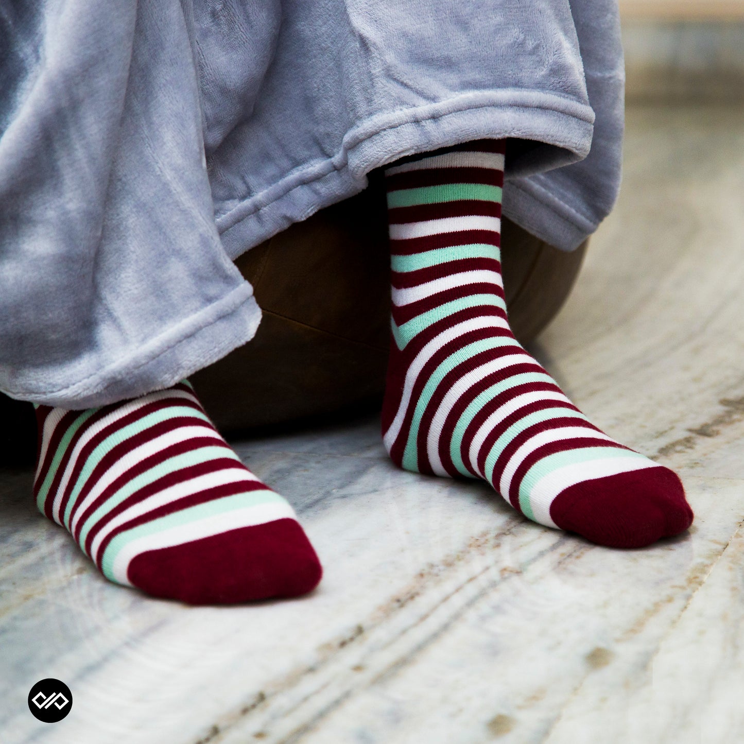 Cotton Crew Socks Combo: Men & Women Striped Socks