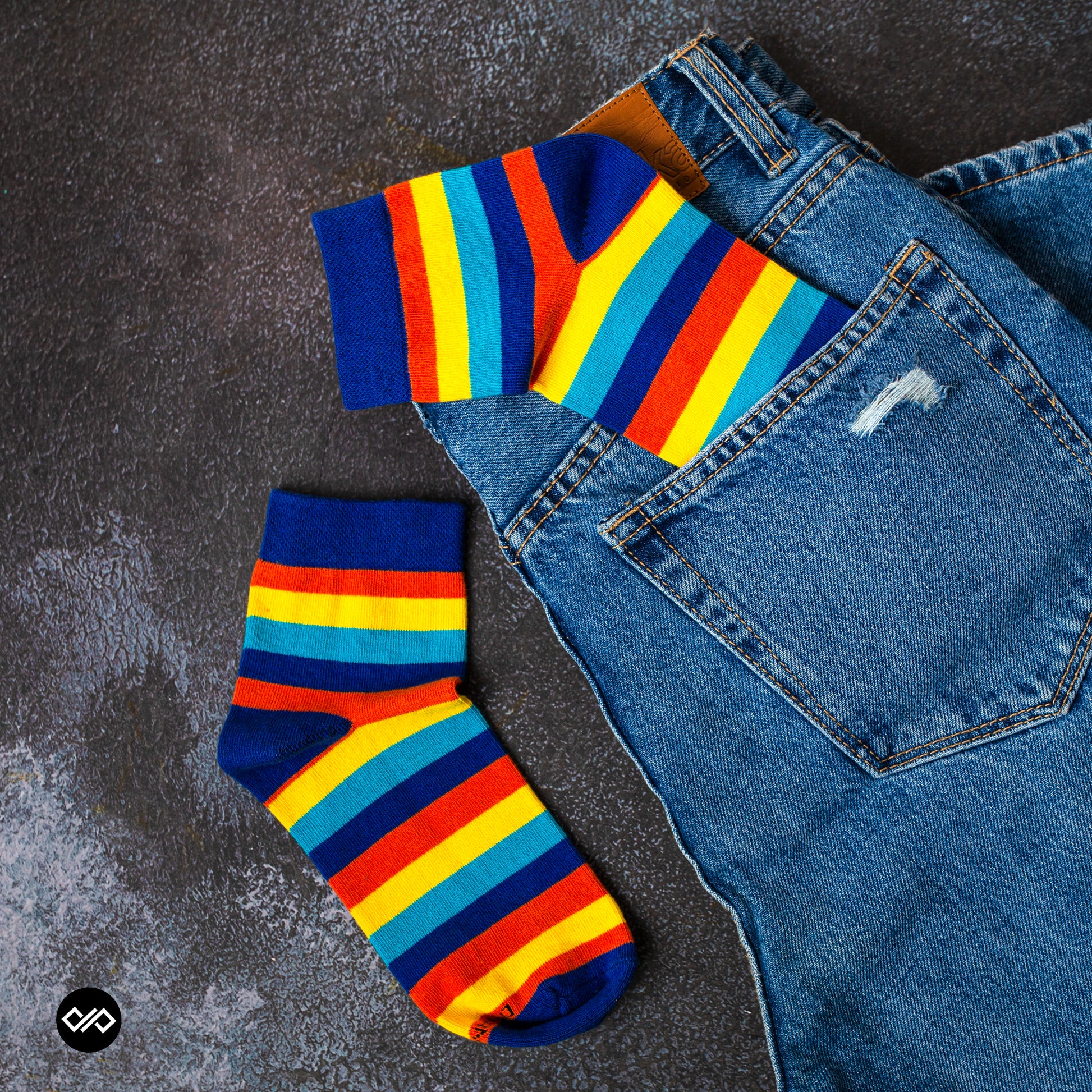 Striped Cotton Ankle Socks Combo: Everyday Style