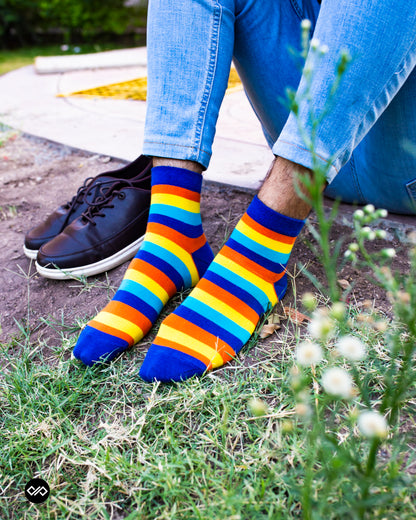 Striped Cotton Ankle Socks Combo: Everyday Style