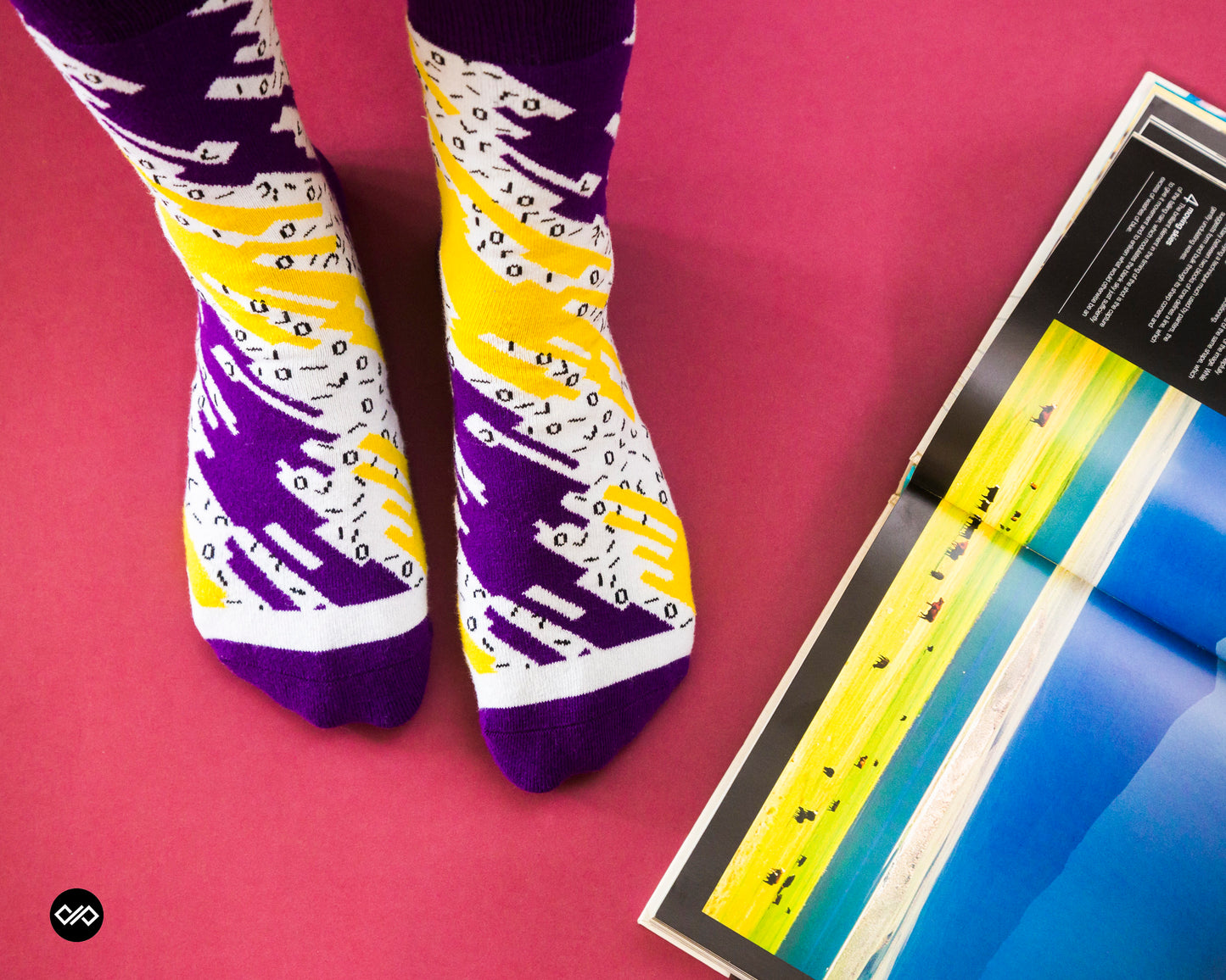 Cotton Crew Socks Combo Of Unique Colorful Designs Like Spark, Ritz, Techno, Burst