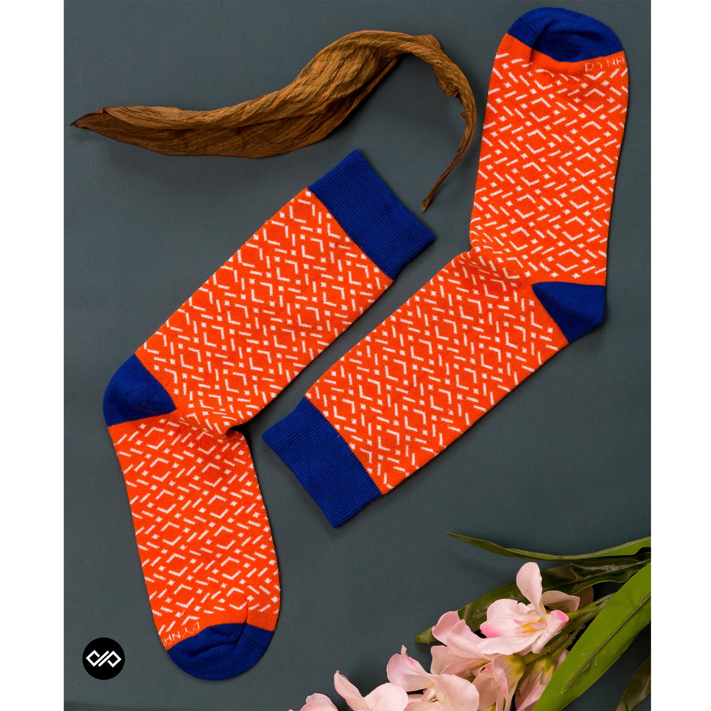 Cotton Crew Socks Combo: Hexagon, Sunshine, Mayan, Tangy, Urbane, Neon
