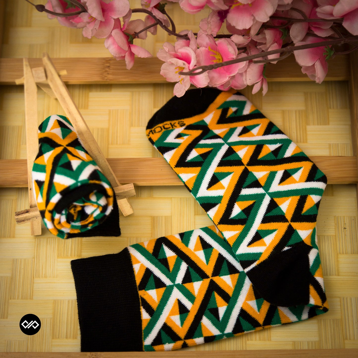 Cotton Crew Socks Combo: Maze, Crossover, Exotic, Bolt, Mint, Mirage
