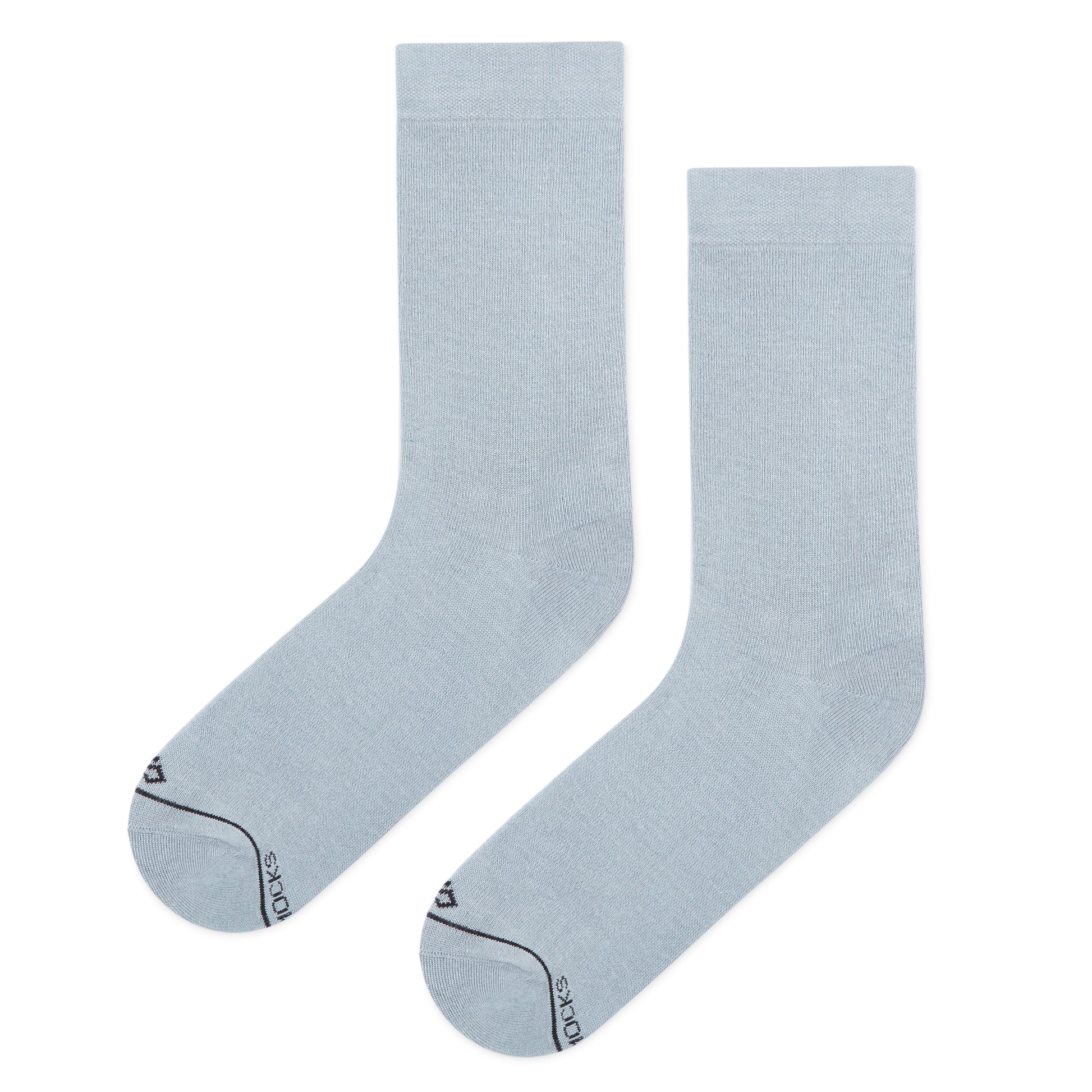Comfort Meets Style: Grey Unisex Bamboo Crew Length Socks