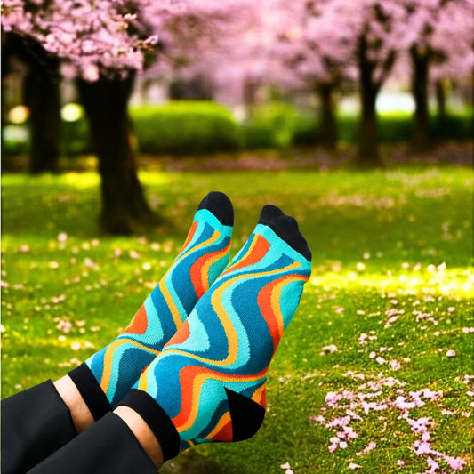 Colorful Cotton Ankle Socks: Swoon Ankle Length Socks